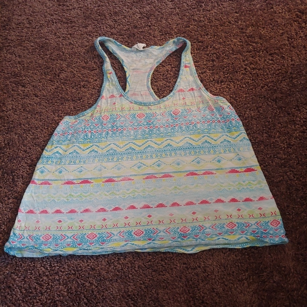 Aeropostale pastel colored cropped tank top